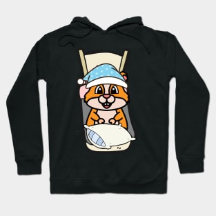 Cute hamster is going to bed Hoodie